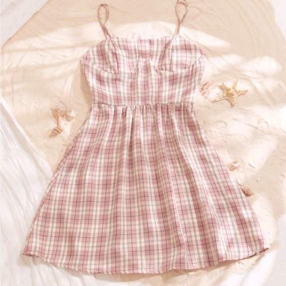 SHEIN plaid bustier sundress - Picture 3 of 7
